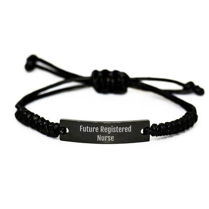 Funny Future Registered Nurse Rope Bracelet Gifts from Men to Women Coworkers for Christmas Unique Presents - Image 1
