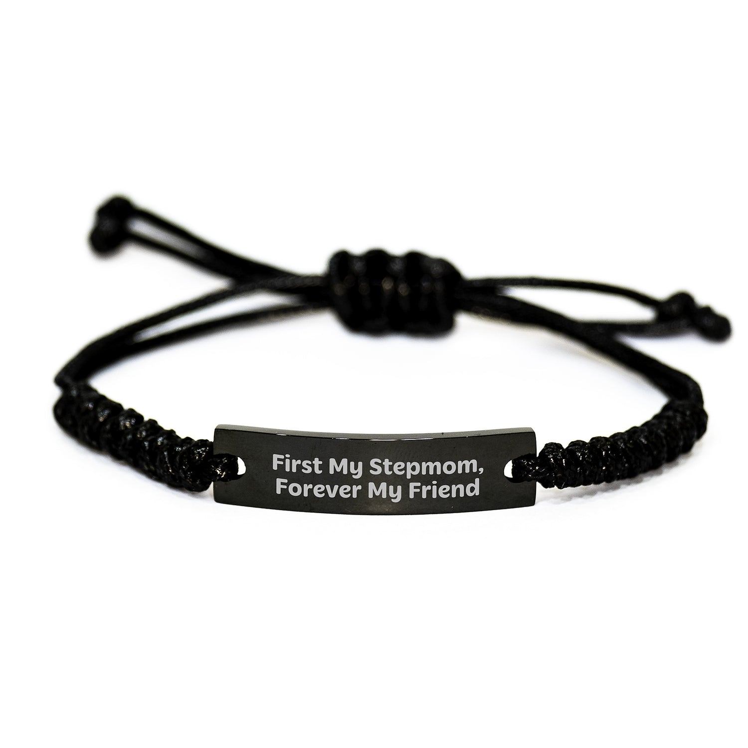 Funny Stepmom Quotes Rope Bracelet Gifts from Family for Stepmom Christmas Unique Presents - Image 1