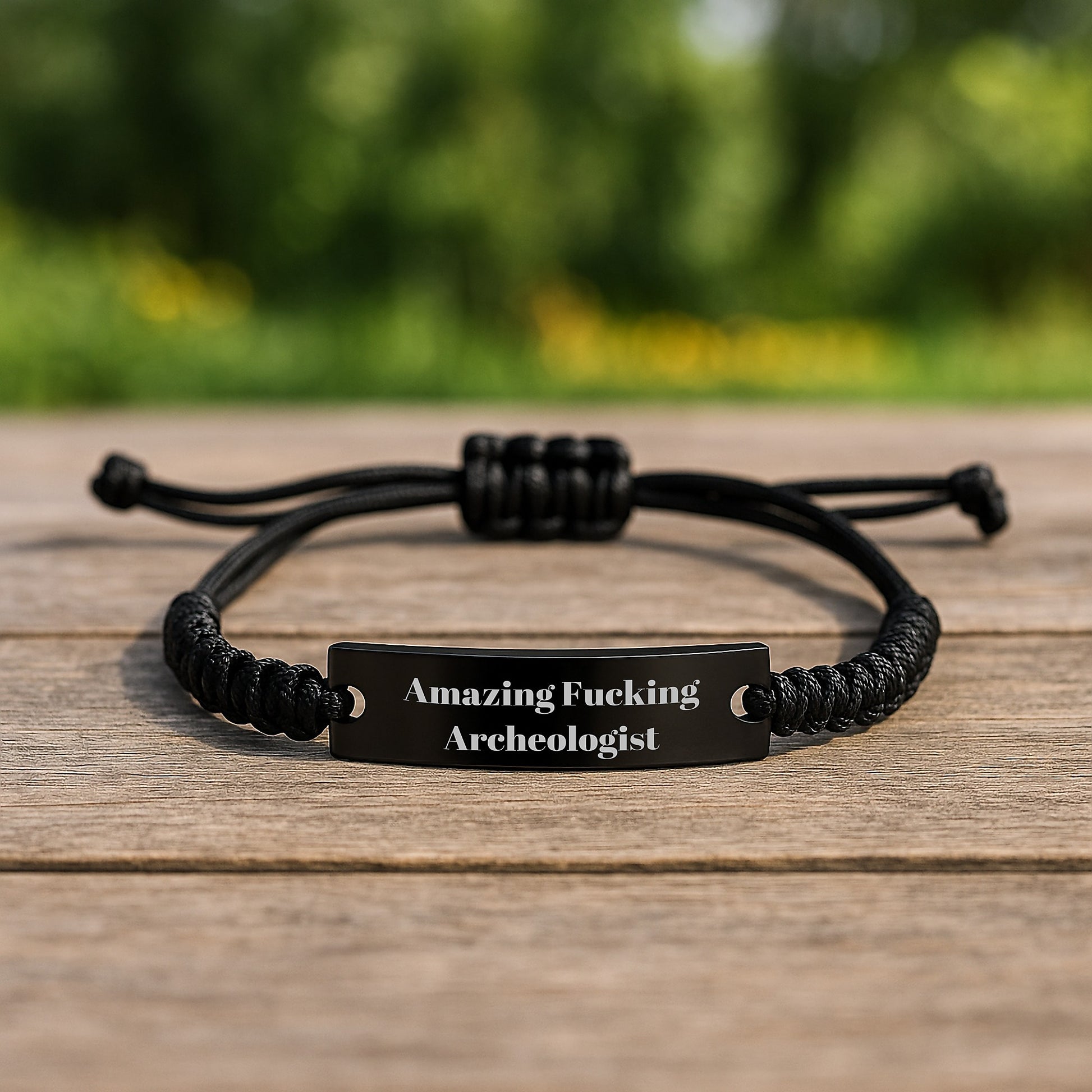 Archeologist Rope Bracelet - Funny Gift for Men, Archeology Enthusiasts, Christmas Unique Gifts from Friends, Family to Archeologist Lovers - Image 2