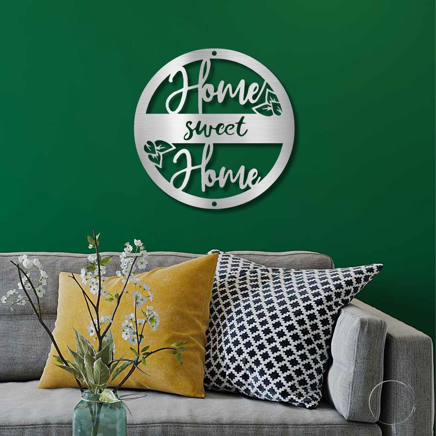 Home Sweet Home Metal Art Wall Sign - Mallard Moon Gift Shop