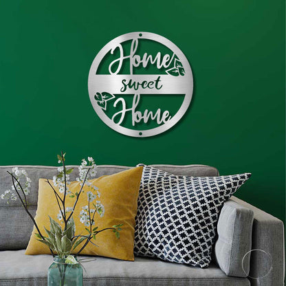 Home Sweet Home Metal Art Wall Sign - Mallard Moon Gift Shop