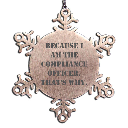 Funny Compliance Officer Gifts Because 'I Am The Compliance Officer That's Why' - Christmas Unique Gifts for Men Women Friends Coworkers Family from Compliance Officer