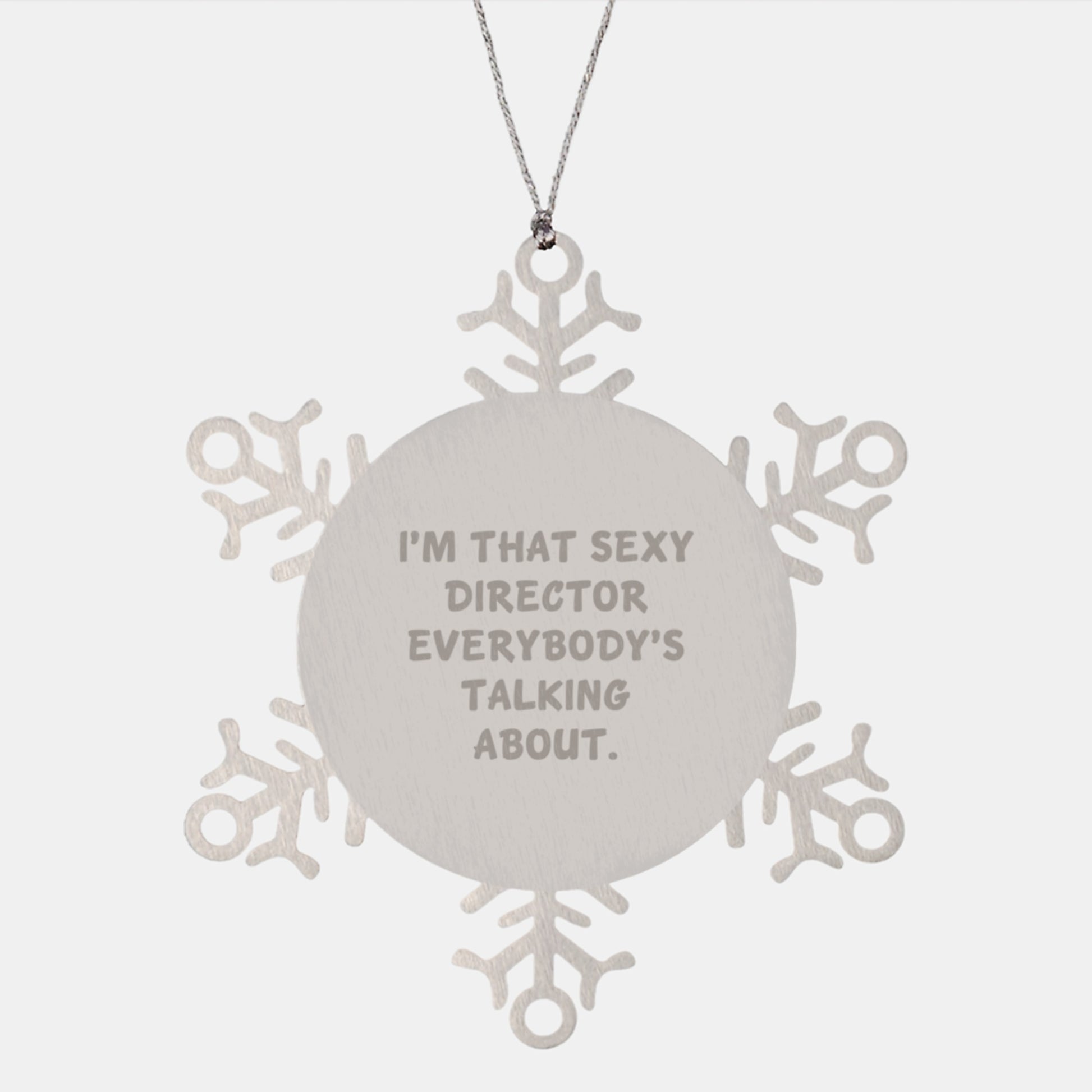 Funny Director Snowflake Ornaments for Christmas Unique Gifts from Friends to Sexy Director Men - Image 1