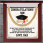 Graduation Gift for Son from Mom and Dad Personalized Cuban Link Chain Necklace - Mallard Moon Gift Shop