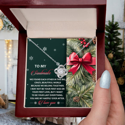 Gift for Soulmate - Beautiful World - Love Knot Pendant Necklace - Mallard Moon Gift Shop