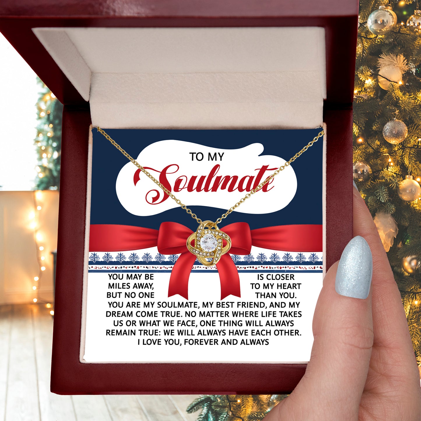 Gift for Soulmate - Have Each Other - Love Knot Pendant Necklace - Mallard Moon Gift Shop