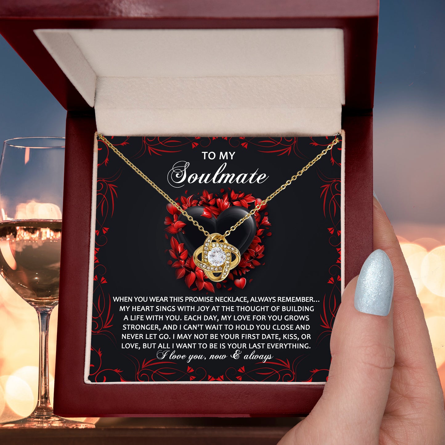 To My Soulmate - Love Knot Necklace – A Promise of Eternal Love and Devotion - Mallard Moon Gift Shop