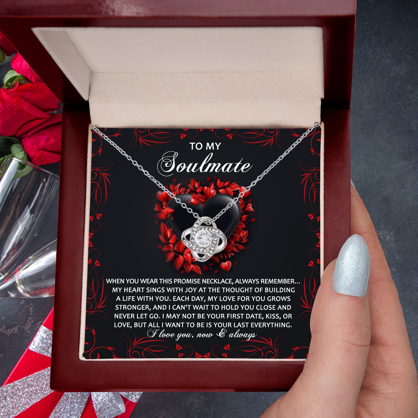 To My Soulmate - Love Knot Necklace – A Promise of Eternal Love and Devotion - Mallard Moon Gift Shop