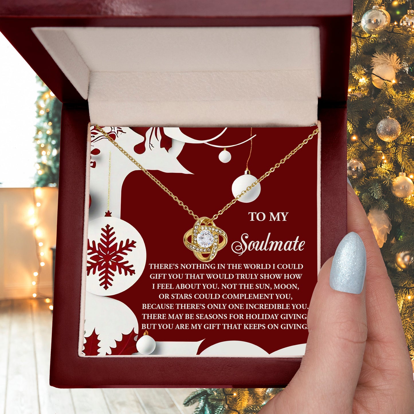 Gift for Soulmate - Holiday Giving - Love Knot Pendant Necklace - Mallard Moon Gift Shop