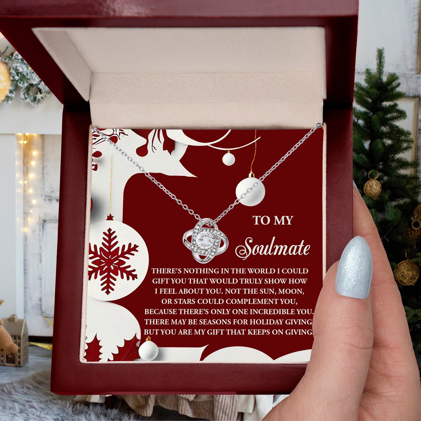 Gift for Soulmate - Holiday Giving - Love Knot Pendant Necklace - Mallard Moon Gift Shop