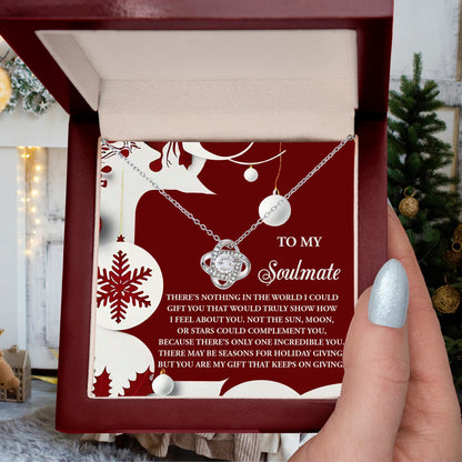 Gift for Soulmate - Holiday Giving - Love Knot Pendant Necklace - Mallard Moon Gift Shop