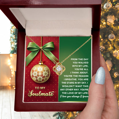 Gift for Soulmate - In My Sky - Love Knot Pendant Necklace - Mallard Moon Gift Shop