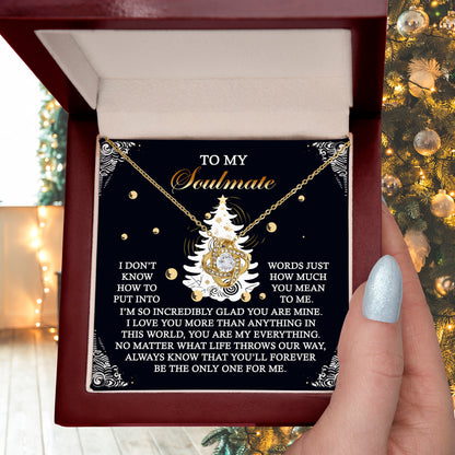 Gift for Soulmate - One For Me - Love Knot Pendant Necklace - Mallard Moon Gift Shop