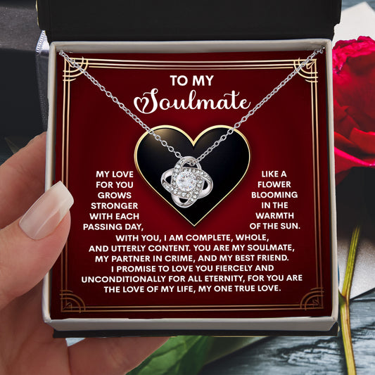 Gift for Soulmate - One True Love - Love Knot Pendant Necklace - Mallard Moon Gift Shop