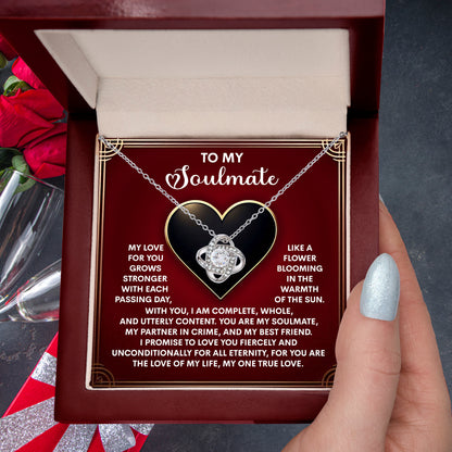 Gift for Soulmate - One True Love - Love Knot Pendant Necklace - Mallard Moon Gift Shop