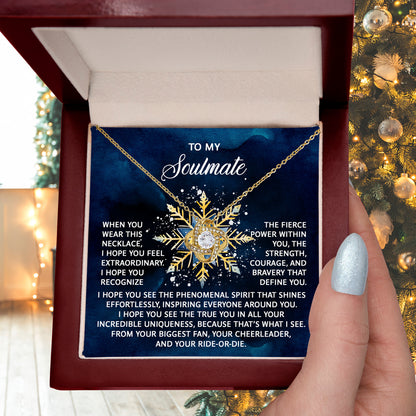 Gift for Soulmate - Phenomenal Spirit - Love Knot Pendant Necklace - Mallard Moon Gift Shop