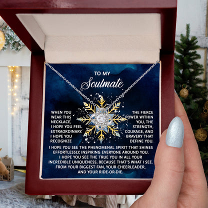 Gift for Soulmate - Phenomenal Spirit - Love Knot Pendant Necklace - Mallard Moon Gift Shop