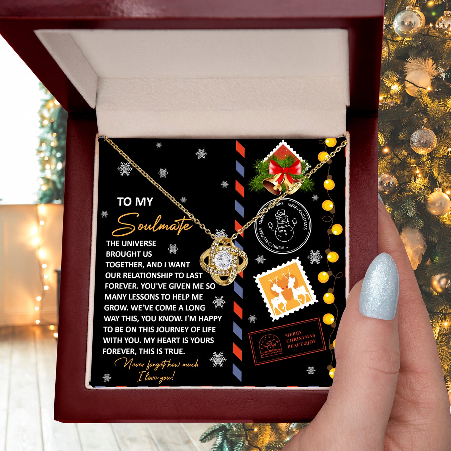 Gift for Soulmate - This Is True - Love Knot Pendant Necklace - Mallard Moon Gift Shop