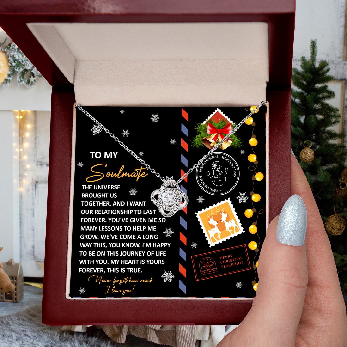 Gift for Soulmate - This Is True - Love Knot Pendant Necklace - Mallard Moon Gift Shop