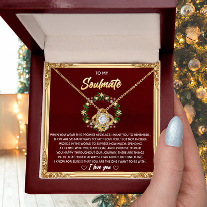 Gift for Soulmate - To Be With - Love Knot Pendant Necklace - Mallard Moon Gift Shop