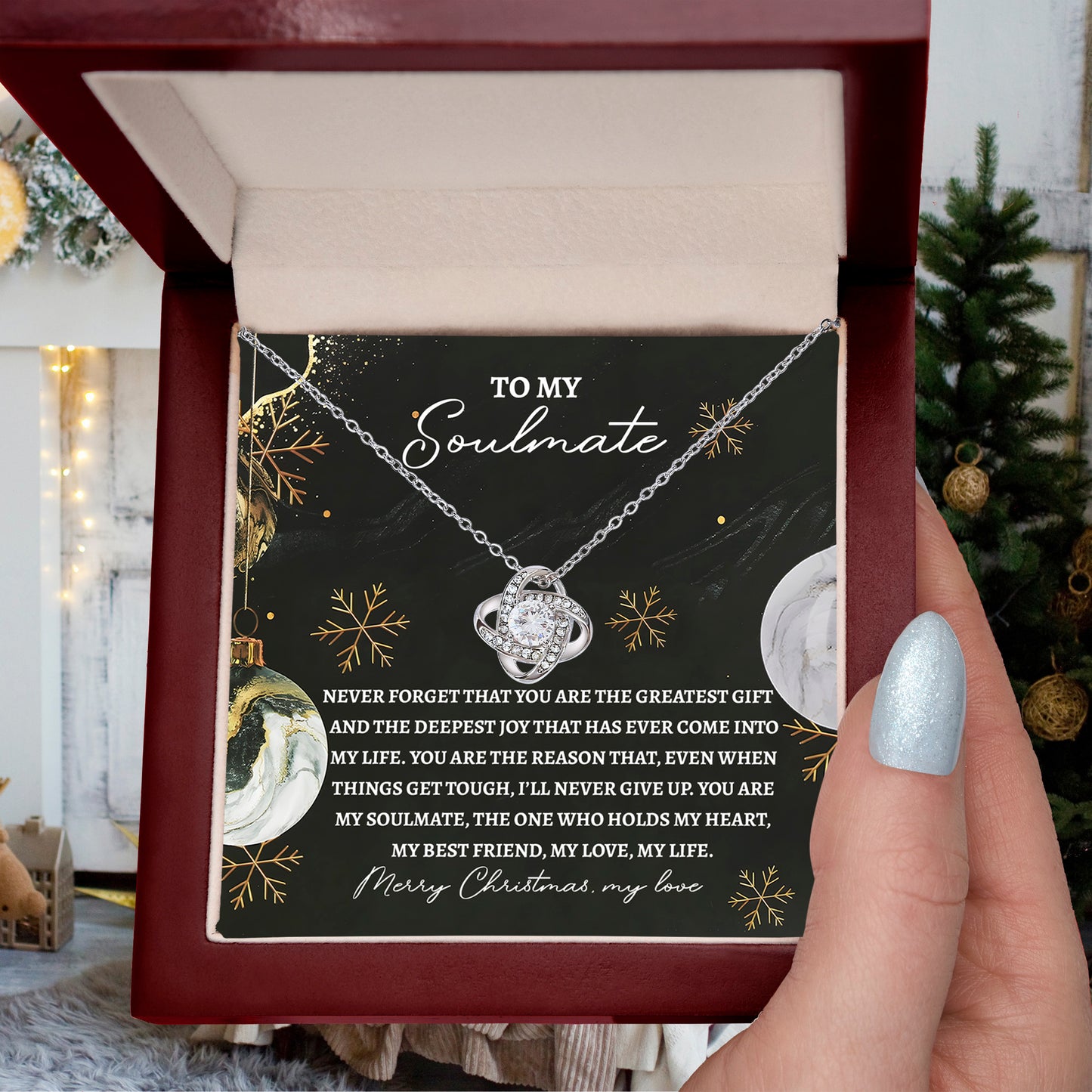 Gift for Soulmate - Greatest Gift - Love Knot Pendant Necklace - Mallard Moon Gift Shop