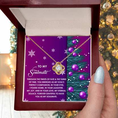 Gift for Soulmate - Perfect Companion - Love Knot Pendant Necklace - Mallard Moon Gift Shop