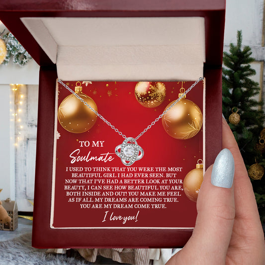 Gift for Soulmate - Your Beauty - Love Knot Pendant Necklace - Mallard Moon Gift Shop