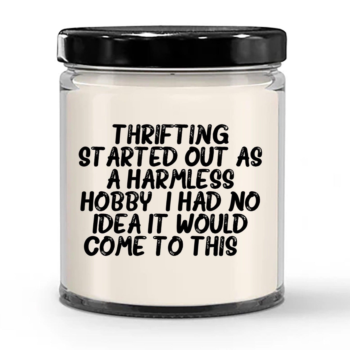 Thrifting Delight, Gifts for Friends, Thrifting Enthusiasts, Birthday, Holidays, Special Occasions, Quote Inspired Scented Soy Candle - Mallard Moon Gift Shop