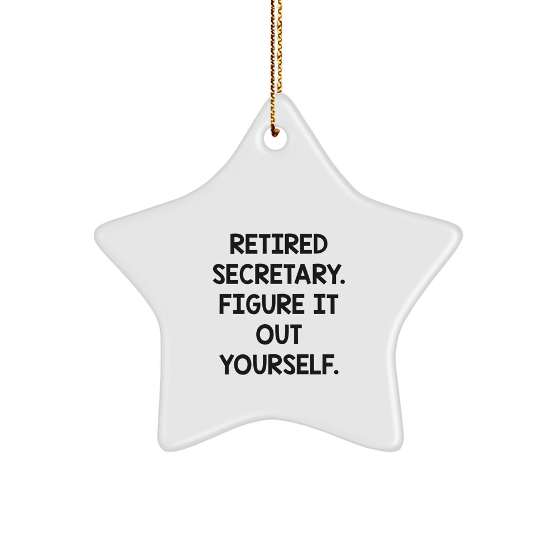 Funny Secretary Gifts from Men Friends for Christmas Unique Star Ornament Figures - Image 1