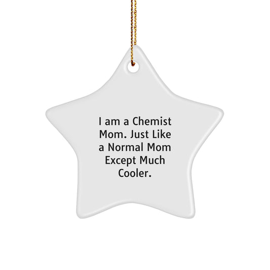 Funny Chemist Gifts from Mom for Chemist Star Ornament Christmas Unique - Image 1