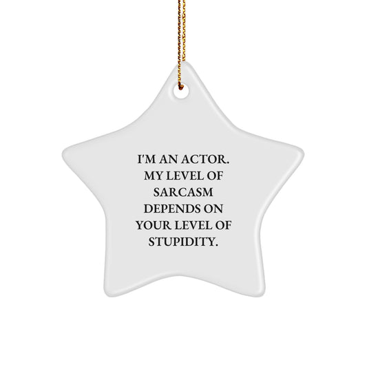 Funny Actor Star Ornament Gifts from Friends for Actor - Christmas Unique Gifts - Image 1