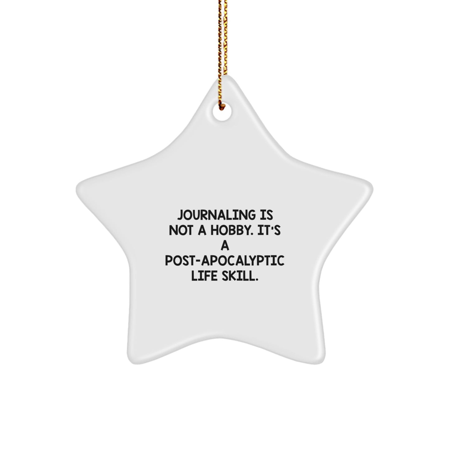 Funny Journaling Star Ornament Gifts from Women for Friends on Christmas - Image 1