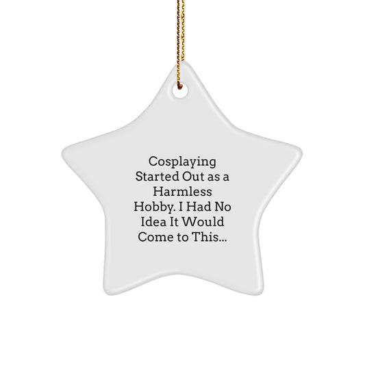 Funny Cosplaying Star Ornament Gifts from Friends to Family for Christmas Unique - Image 1