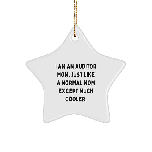 Auditor Mom Gifts - Funny Star Ornament for Auditor Women - Christmas Unique Gifts from Family, Friends, Coworkers - Image 1