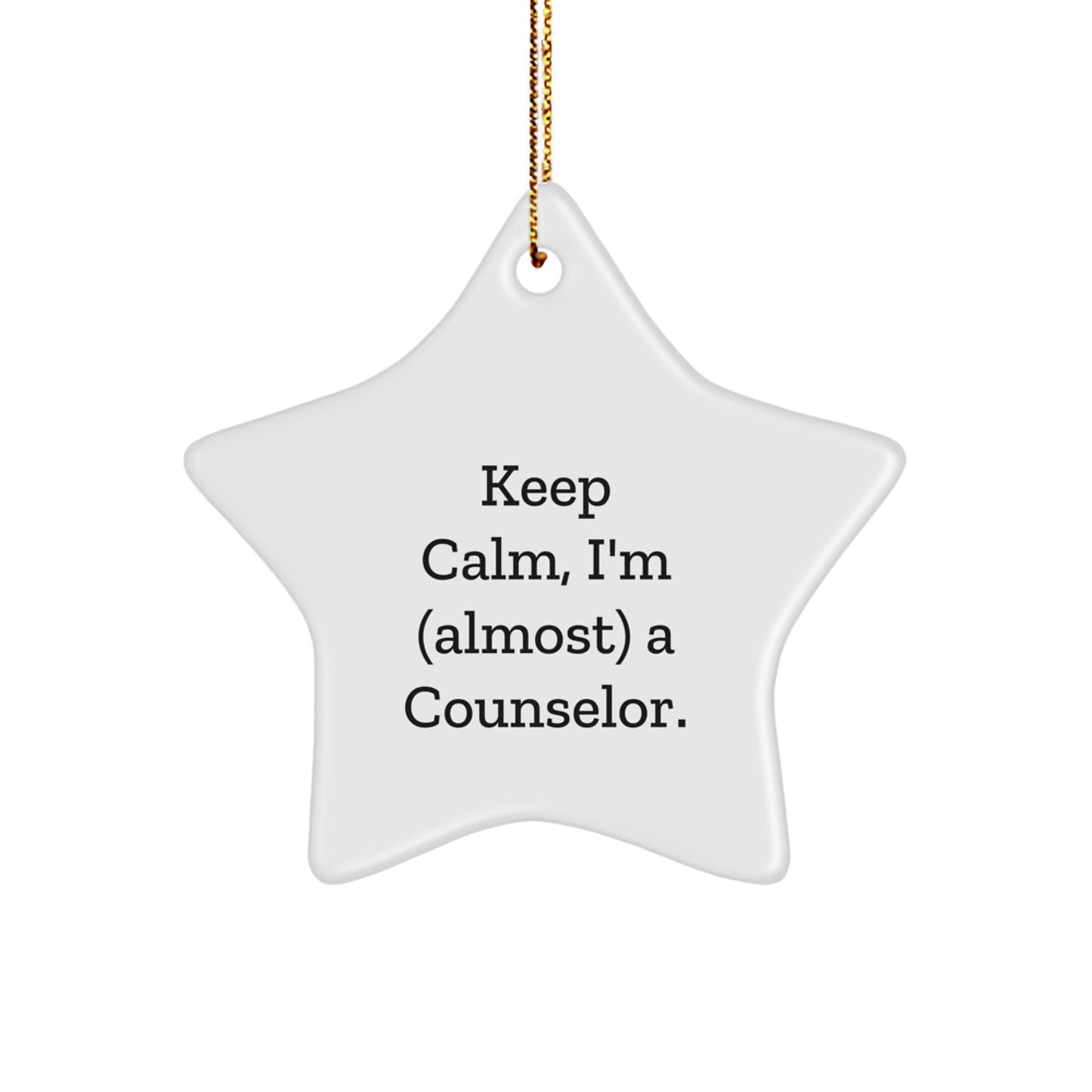 Funny Counselor Star Ornament Gifts from Friends and Family for Christmas Decoration - Image 1