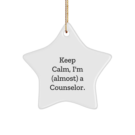 Funny Counselor Star Ornament Gifts from Friends and Family for Christmas Decoration - Image 1