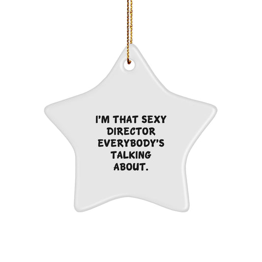 Funny Director Star Ornament Gifts from Friends for Men Directors at Christmas Time - Image 1