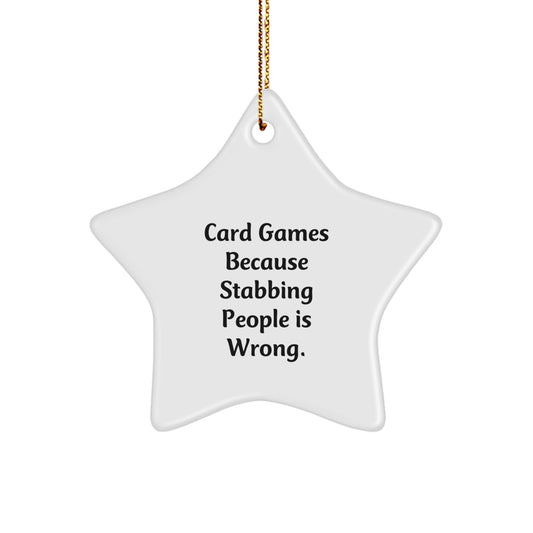 Funny Card Games Star Ornament Gifts from Friends for Men Women Family - Image 1