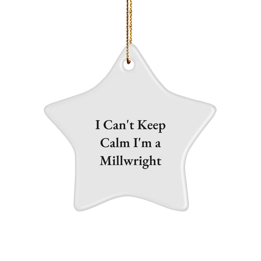 Funny Millwright Inspired Star Ornament Gifts for Men from Friends and Family - Image 1