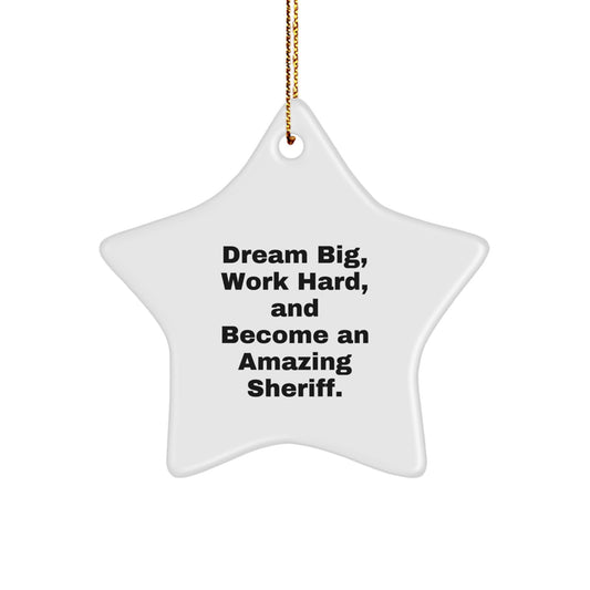 Funny Sheriff Gifts from Friends and Family - Gifts for Sheriff Christmas Unique Decorations - Image 1