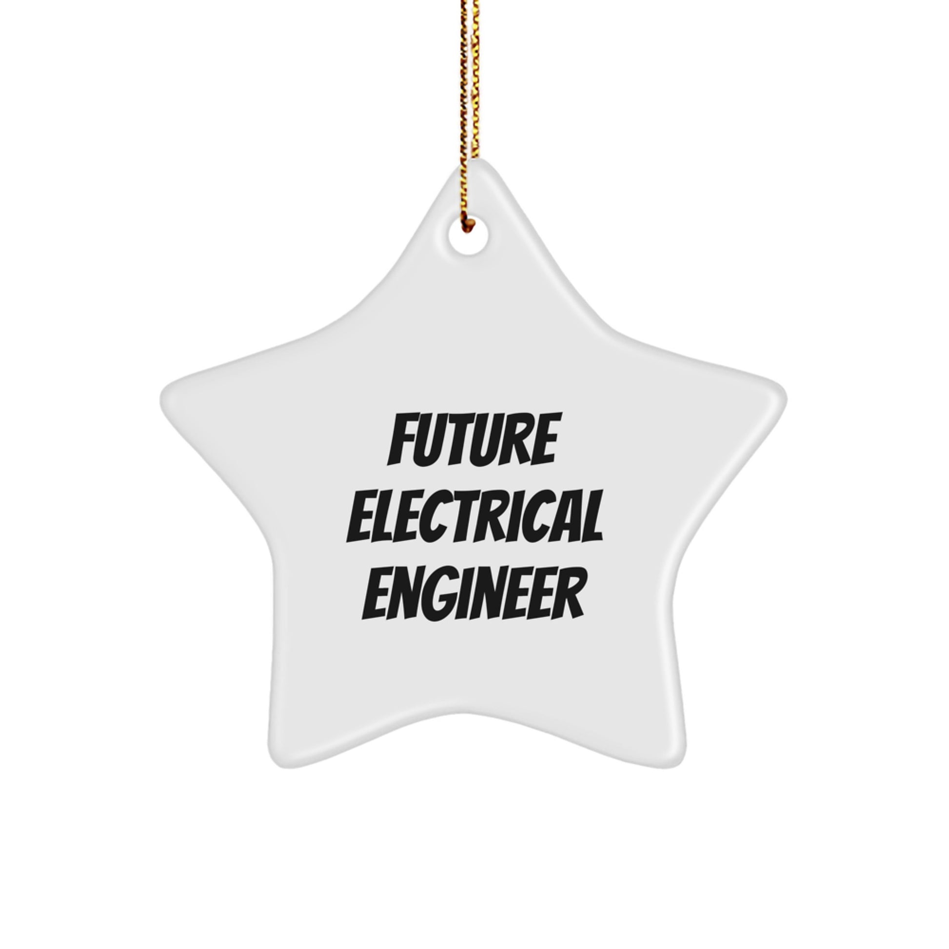 Funny Inspirational Gifts for Electrical Engineer from Friends, Future Electrical Engineer Star Ornament, Christmas Unique Gifts - Image 1