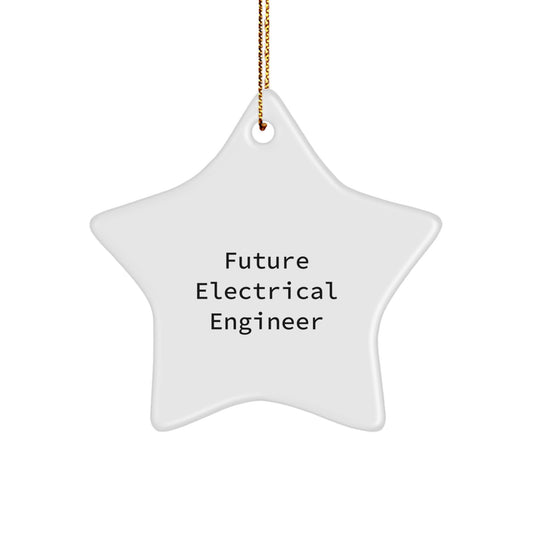 Funny Electrical Engineer Gifts for Men - Star Ornament for Future Electrical Engineer Friends Family - Image 1