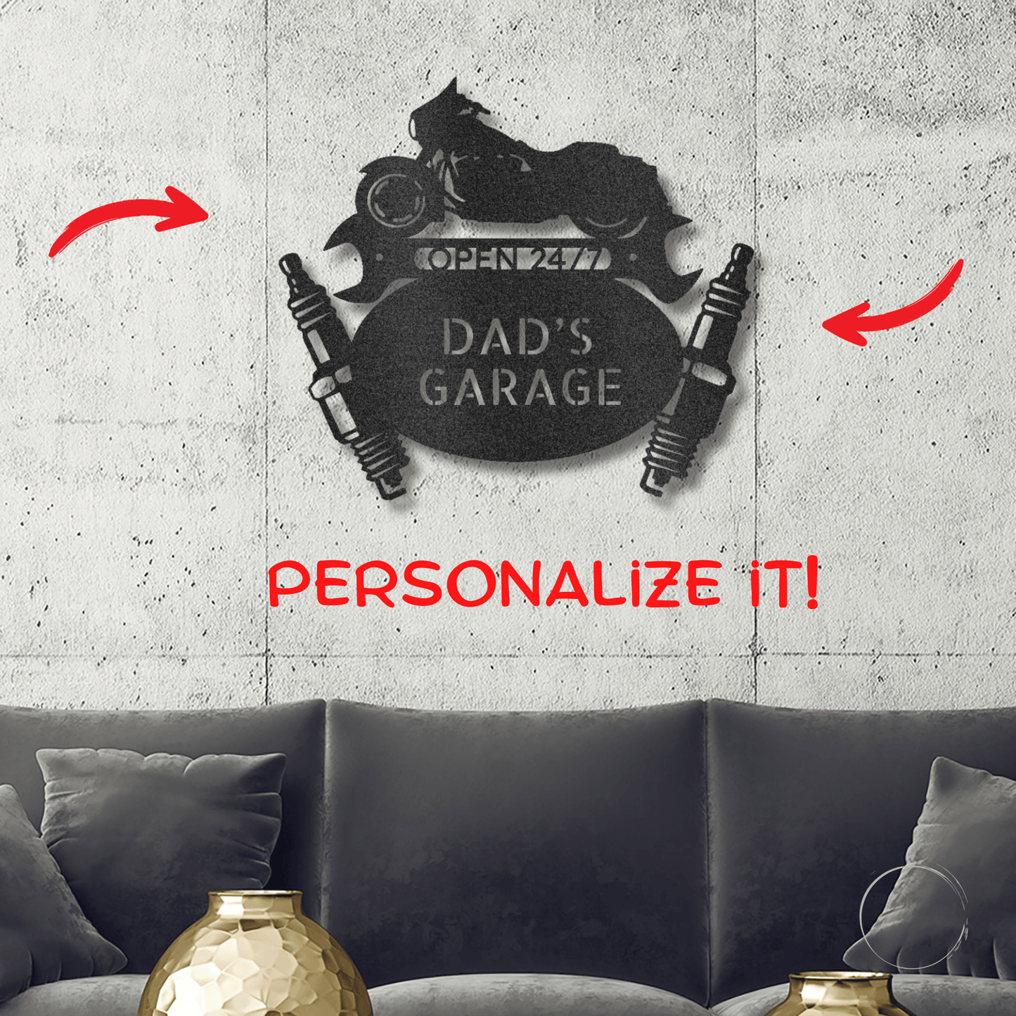 Street Glide Mechanic Personalized Motorcycle Biker Steel Wall Sign - Mallard Moon Gift Shop