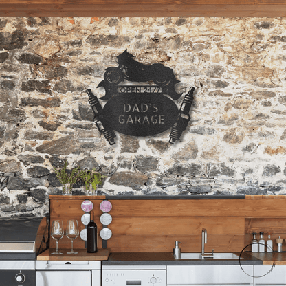 Street Glide Mechanic Personalized Motorcycle Biker Steel Wall Sign - Mallard Moon Gift Shop