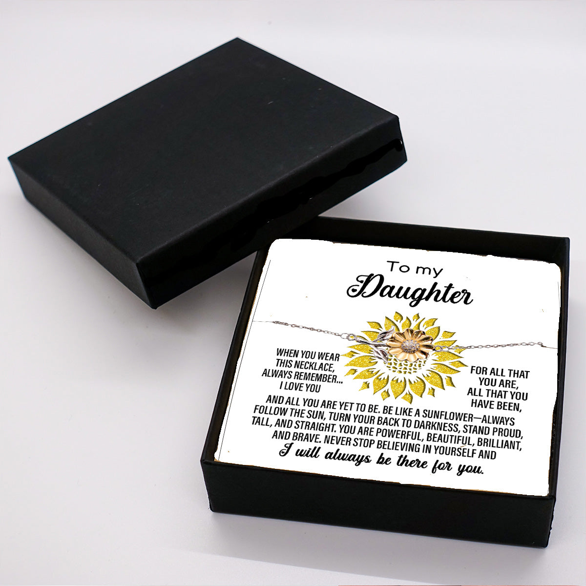Daughter Jewelry - Be Like a Sunflower Bracelet Graduation Birthday Holiday Gift - Mallard Moon Gift Shop