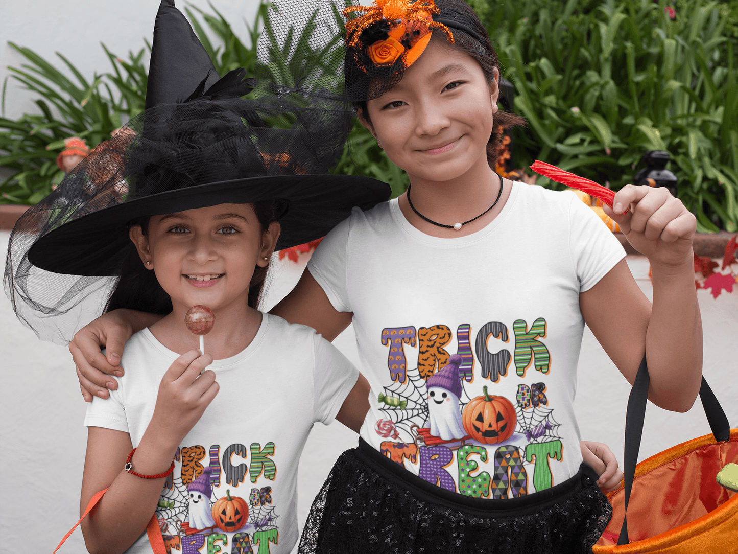 Trick or Treat Halloween Youth T-shirt - Mallard Moon Gift Shop