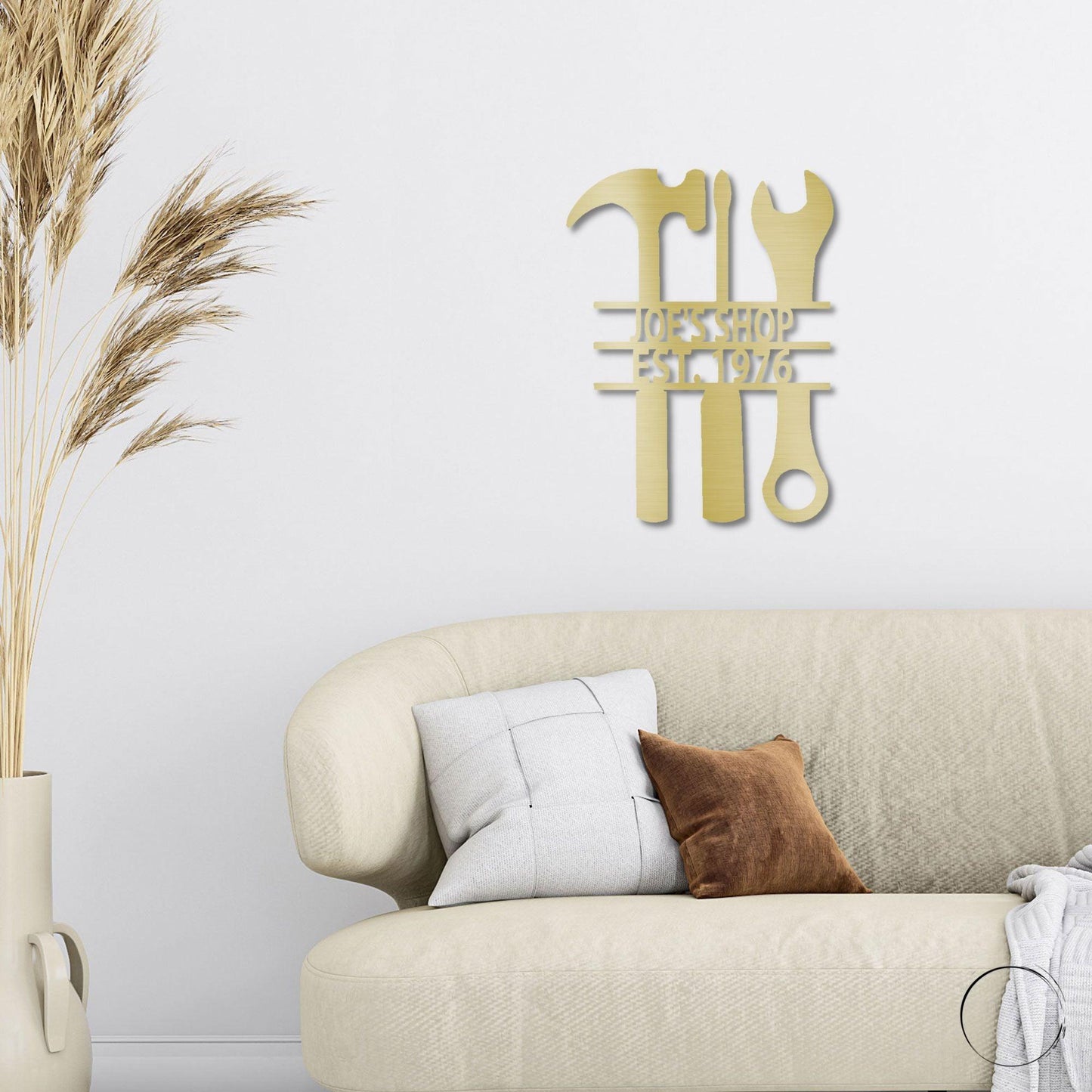 The Garage Workshop Personalized Metal Wall Sign - Mallard Moon Gift Shop