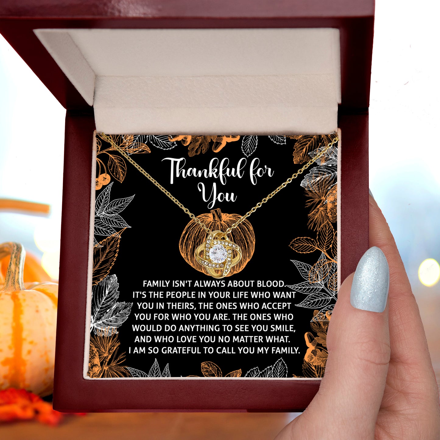 Gift for Thanksgiving - To Call You - Love Knot Pendant Necklace - Mallard Moon Gift Shop