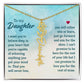 To My Daughter Aim for the Skies Birth Month Flower Necklace - Mallard Moon Gift Shop