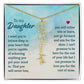 To My Daughter Aim for the Skies Birth Month Flower Necklace - Mallard Moon Gift Shop